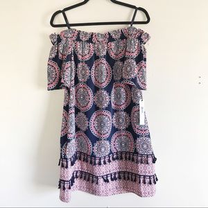 Maggy London Navy Pink Keisha Petite Shift Dress